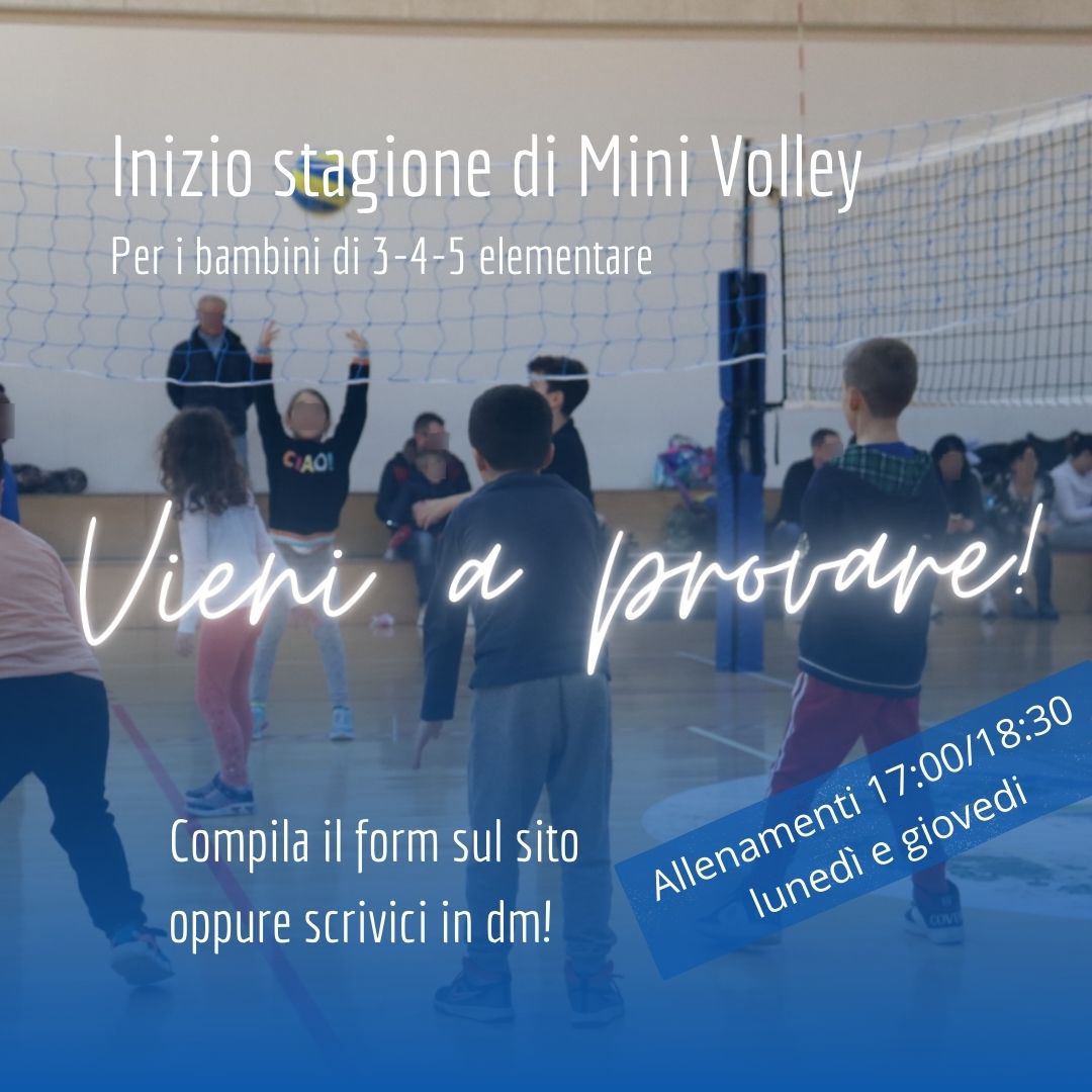 foto anteprima prenotazione stagione mini volley